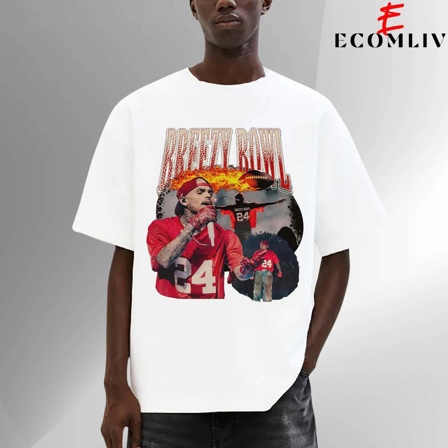 2025 Chris Brown Tour Breezy Bowl Xx T-Shirt, Chris Brown Concert 2025